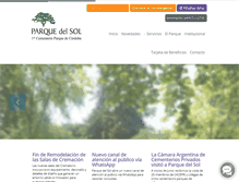 Tablet Screenshot of parquedelsol.com.ar